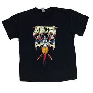 Midnight Speed Darkness & Excrement Tour 2020 Shirt Black Large Thrash Metal